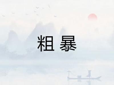 粗暴