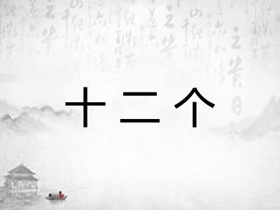 十二个