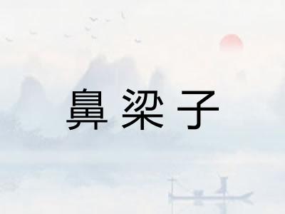 鼻梁子
