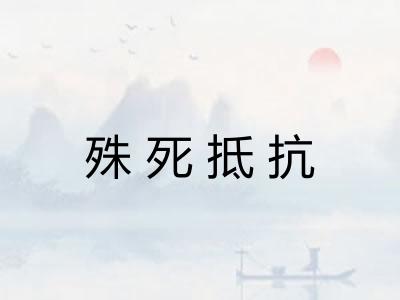 殊死抵抗