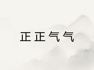 正正气气