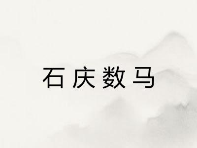 石庆数马
