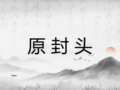 原封头