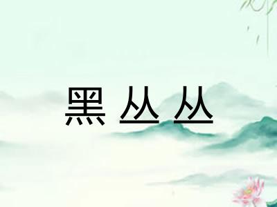 黑丛丛