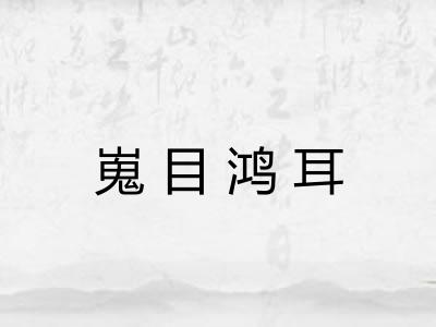 嵬目鸿耳