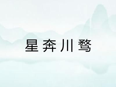 星奔川骛 星奔川骛