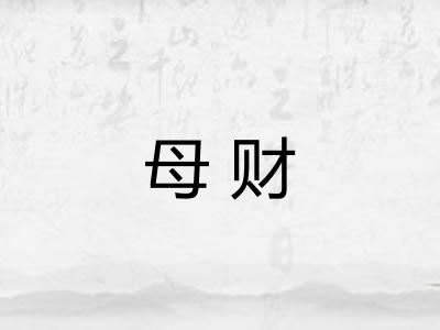 母财