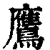鷹(印刷字体·清·康熙字典)